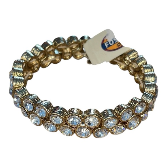 NWT Fossil Gold Toned Semi precious stone Bracelet with Timeless Elegance - Picture 3 of 6